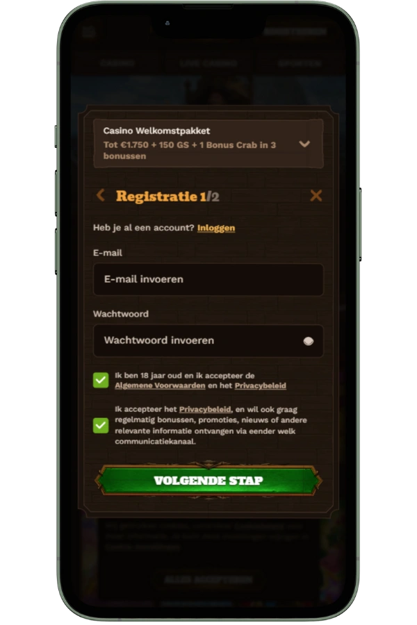 Gates of Olympus account aanmaken