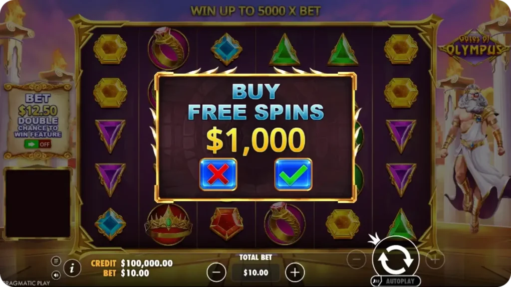 Bonussen in de demo Slot Gates of Olympus